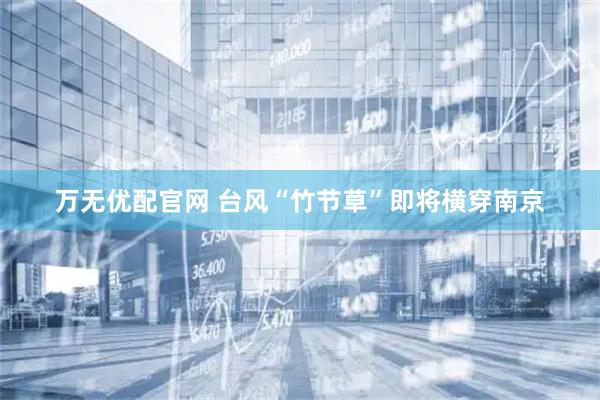 万无优配官网 台风“竹节草”即将横穿南京